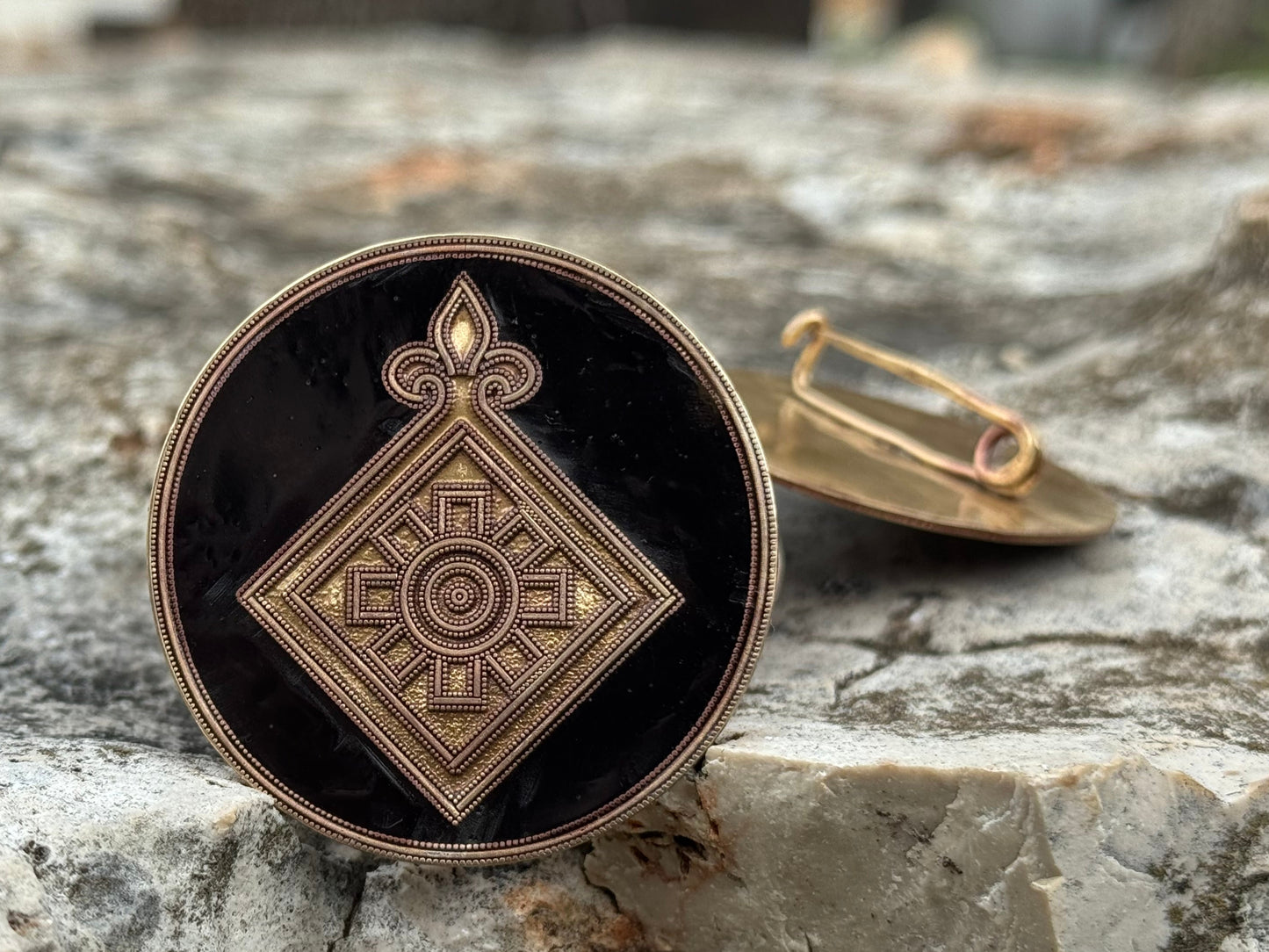 Brass Saxon Order of the Mark Medallion