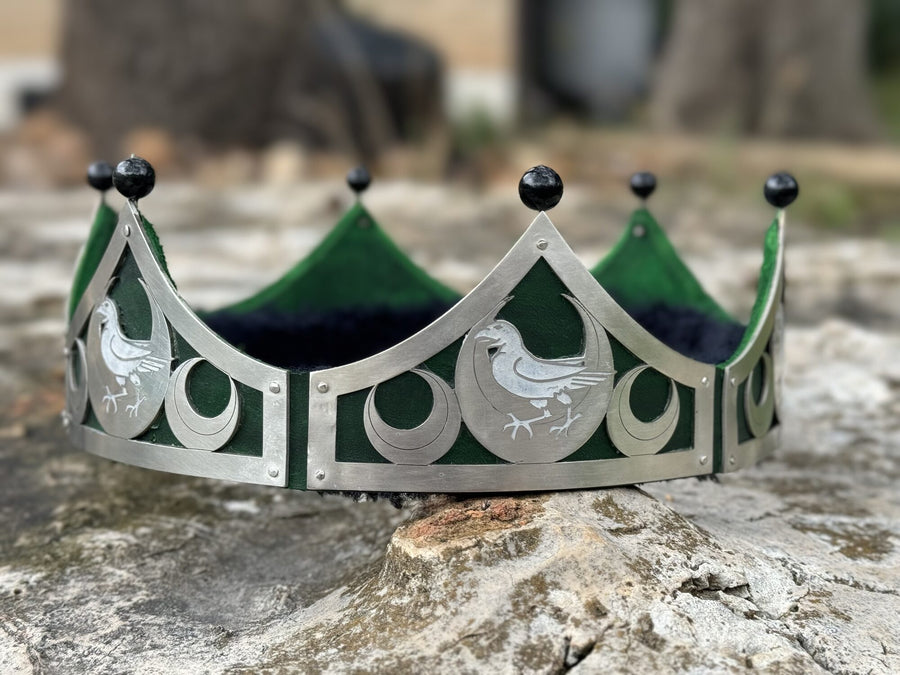 Coronet with martlets and green enamel