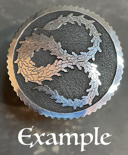 Custom 1.5" Stainless Steel Brooch/Pendant