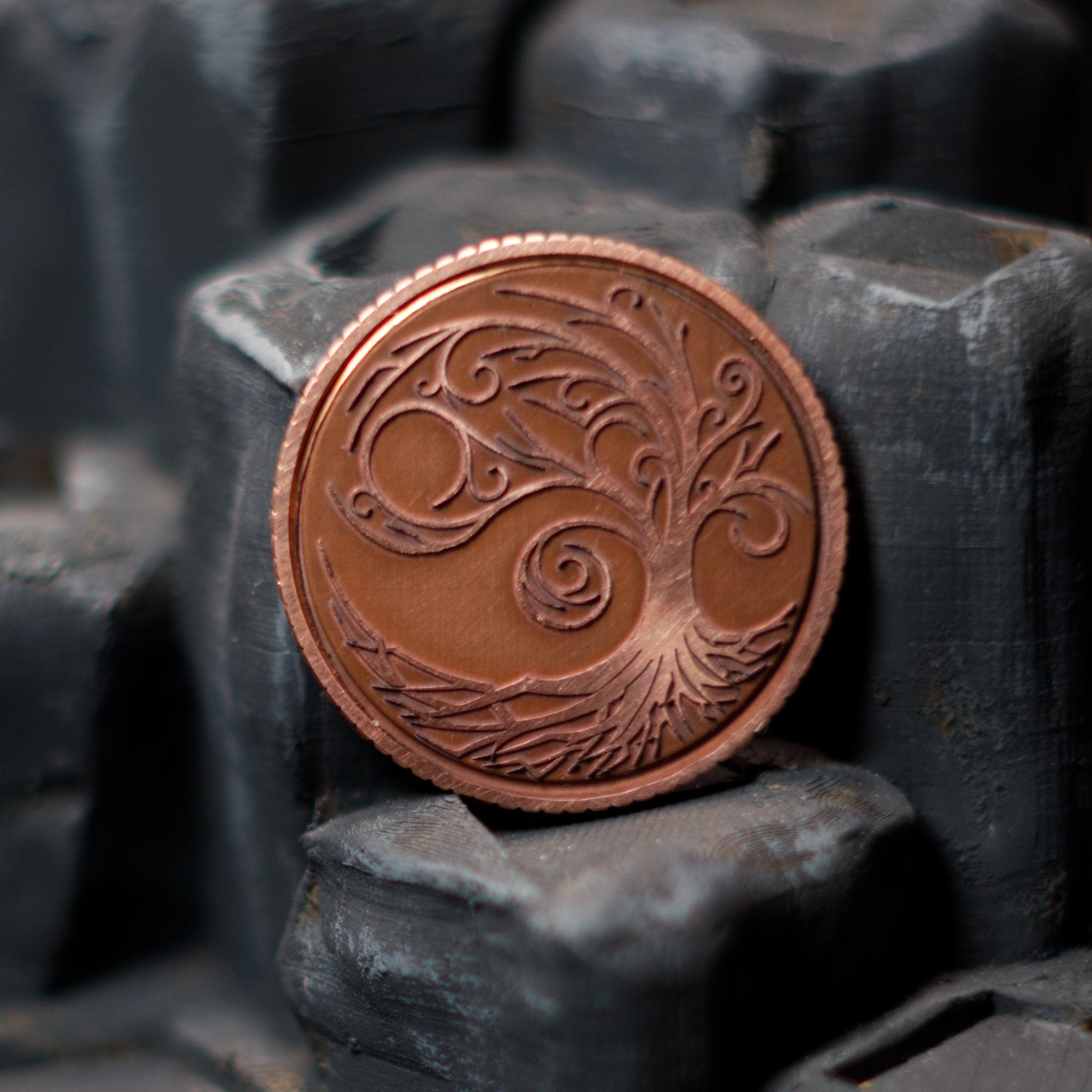 Life Coin Large Tree of Life Coin – Live Oak Workshop LLC