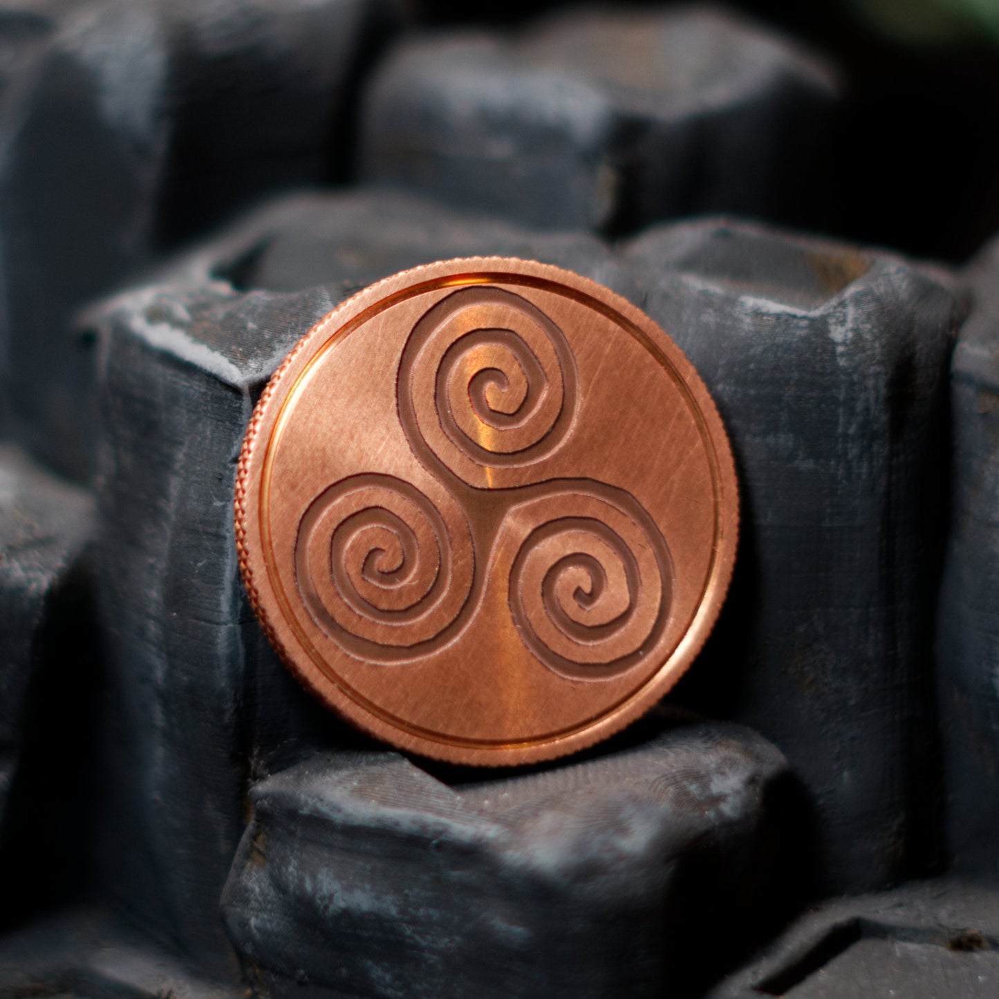 Celtic Triskele Coin